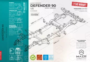DEFENDER 90 V8 chassis - BASIC