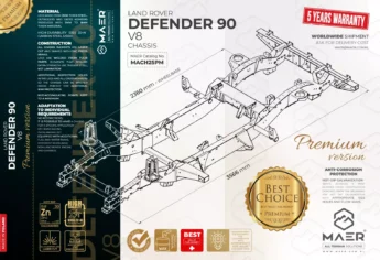 DEFENDER 90 V8 chassis - PREMIUM